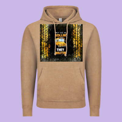 They See Me Rollin' They Waitin' School Bus Vintage Hoodie Designed By Tumblerdesignbyshophia
