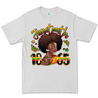Dove Grey juneteenth 1865 black woman Premium Tee - LillyAllenDesigns