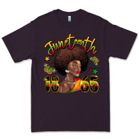 Plum juneteenth 1865 black woman Premium Tee - LillyAllenDesigns
