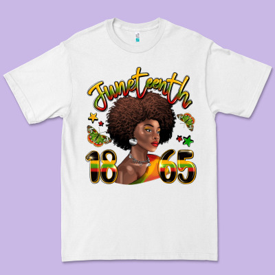 Juneteenth 1865 Black Woman Premium Tee Designed By Lillyallendesigns