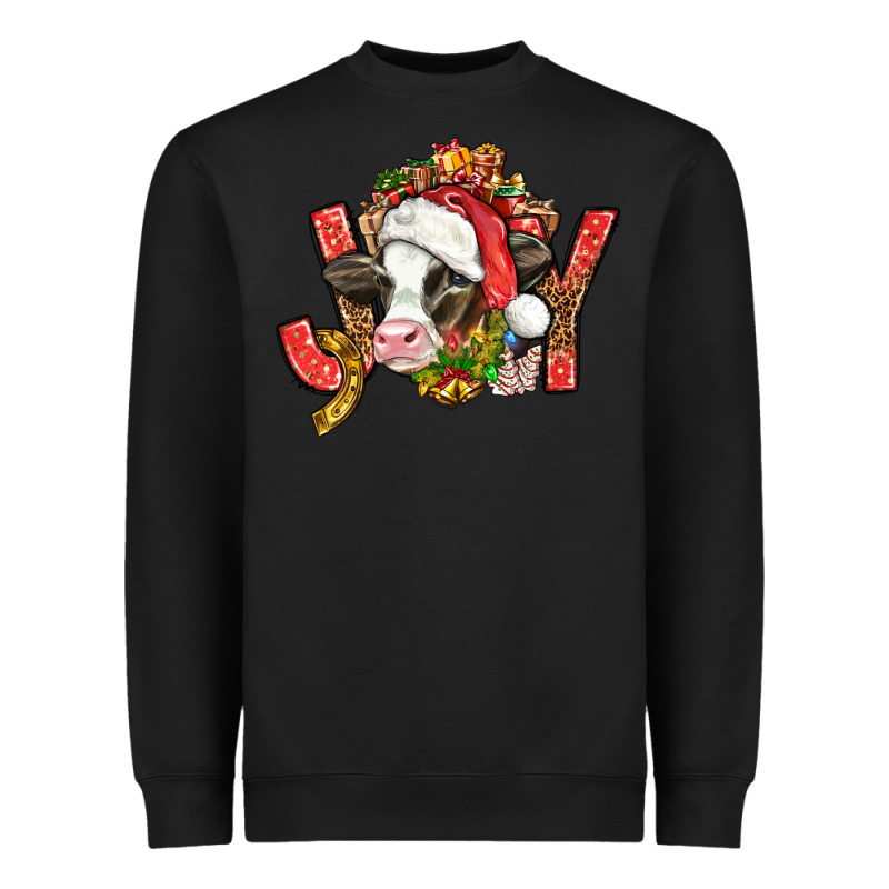 Joy Christmas With Cow Bbs Heavyweight Sweatshirt by BundleAndBundleShop | Teevron
