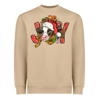 Mushroom joy christmas with cow bbs Heavyweight Sweatshirt - BundleAndBundleShop