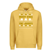 Antique Gold Merry Christmas Yinz Jagoffs Pittsburgh Pennsylvania Xmas Gifts 1 Premium Hoodie - lanVoArt