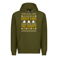 Army Green Merry Christmas Yinz Jagoffs Pittsburgh Pennsylvania Xmas Gifts 1 Premium Hoodie - lanVoArt