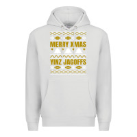 Dove Grey Merry Christmas Yinz Jagoffs Pittsburgh Pennsylvania Xmas Gifts 1 Premium Hoodie - lanVoArt