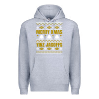 Heather Grey Merry Christmas Yinz Jagoffs Pittsburgh Pennsylvania Xmas Gifts 1 Premium Hoodie - lanVoArt