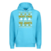 Ocean Blue Merry Christmas Yinz Jagoffs Pittsburgh Pennsylvania Xmas Gifts 1 Premium Hoodie - lanVoArt