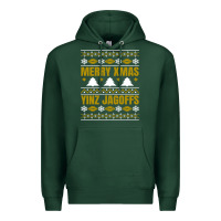 Sports Green Merry Christmas Yinz Jagoffs Pittsburgh Pennsylvania Xmas Gifts 1 Premium Hoodie - lanVoArt