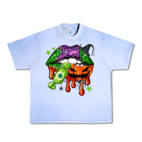 Grape Ice Halloween lips Urban Heavy Tee - NancyCooperArtShop