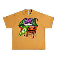 Peanut Butter Halloween lips Urban Heavy Tee - NancyCooperArtShop