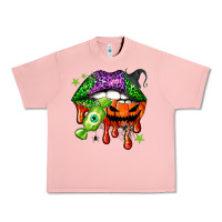 Salmon Halloween lips Urban Heavy Tee - NancyCooperArtShop