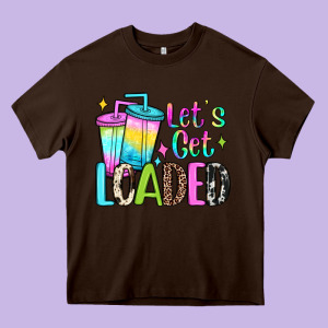 Let's Get Loaded Heavy Core Tee Designed By Jahusdesignshop