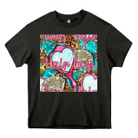 Asphalt hair boss and hand mirror with money and leopard seamless pattern bbs Heavy Core Tee - BundleAndBundleShop