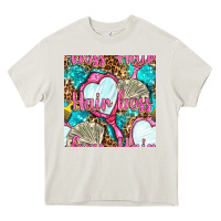 Cream hair boss and hand mirror with money and leopard seamless pattern bbs Heavy Core Tee - BundleAndBundleShop
