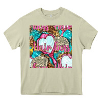 Mossy hair boss and hand mirror with money and leopard seamless pattern bbs Heavy Core Tee - BundleAndBundleShop