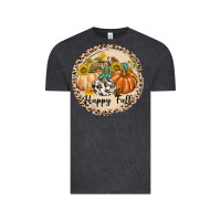 Vintage Black Happy Fall Vintage Tee - texasbilliewilder