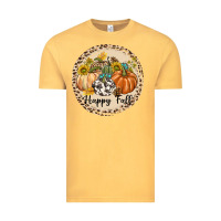 Vintage Mustard Happy Fall Vintage Tee - texasbilliewilder