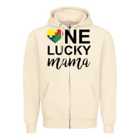 Sandshell one lucky mama Zipper Hoodie - CowhideDigitalArt