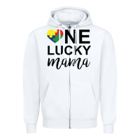 One Lucky Mama Zipper Hoodie | Teevron