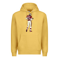 Antique Gold deion sanders 32 Premium Hoodie - lanVoArt