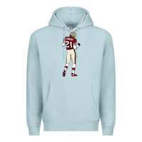 Blue Mist deion sanders 32 Premium Hoodie - lanVoArt