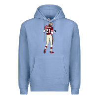 Colony Blue deion sanders 32 Premium Hoodie - lanVoArt