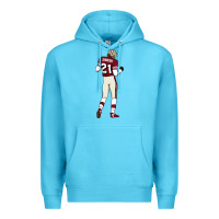 Ocean Blue deion sanders 32 Premium Hoodie - lanVoArt