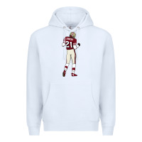White deion sanders 32 Premium Hoodie - lanVoArt