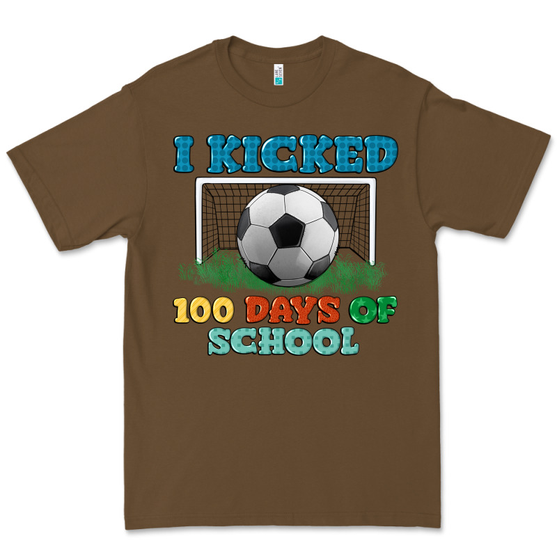 I Kicked 100 Days Of School Premium Tee by LillyAllenDesigns | Teevron