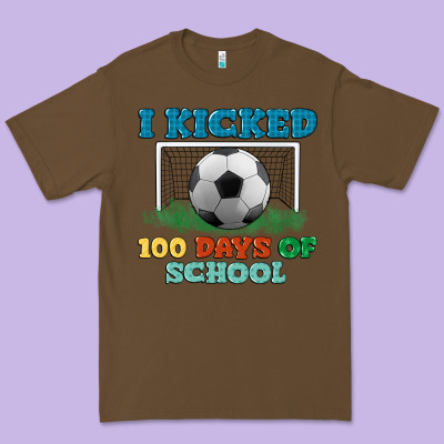 I Kicked 100 Days Of School Premium Tee Designed By Lillyallendesigns