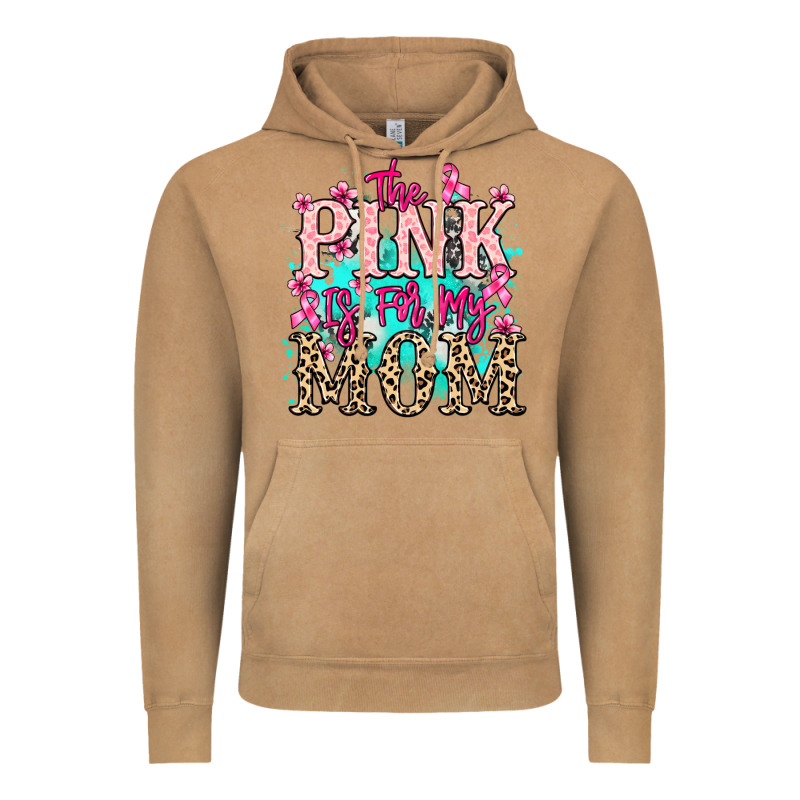 The Pink Is For My Mom Cancer Awareness Vintage Hoodie by HowdyJamesFarm | Teevron