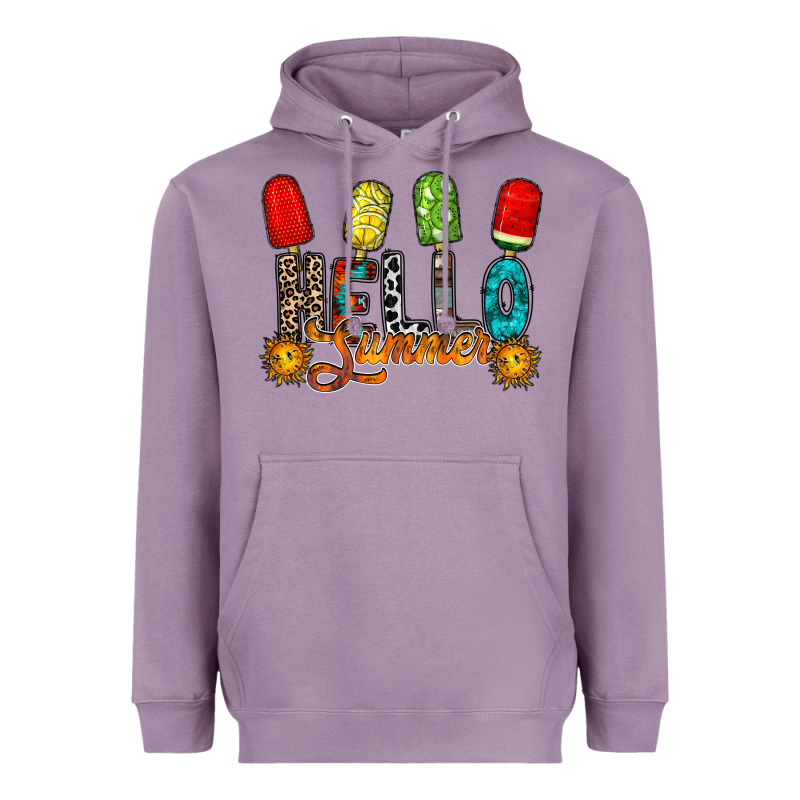 Hello Summer Heavyweight Hoodie by RacoonDesign | Teevron