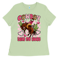 Matcha cowboy take me away Ladies Tee - LillyAllenDesigns