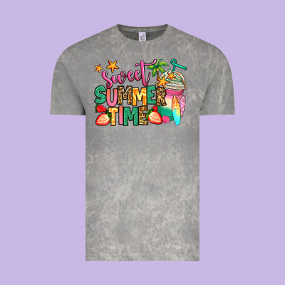 Sweet Summer Time Iced Coffee Vintage Tee Designed By Jasminsmagicworld