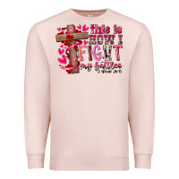 Pale Pink this is how i fight my battles Premium Sweatshirt - RacoonDesign