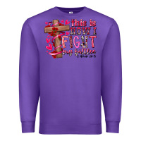 Purple this is how i fight my battles Premium Sweatshirt - RacoonDesign