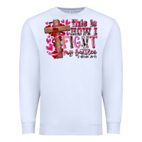 White this is how i fight my battles Premium Sweatshirt - RacoonDesign