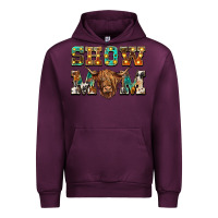 Mauve Wine show mom scottish cattle Urban Hoodie - BarkalooDesign