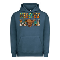 Pigment Midnight Navy show mom scottish cattle Urban Hoodie - BarkalooDesign