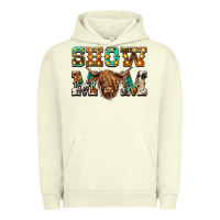 Pigment Pistachio show mom scottish cattle Urban Hoodie - BarkalooDesign