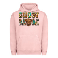 Pigment Salmon show mom scottish cattle Urban Hoodie - BarkalooDesign