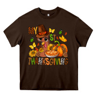 Chocolate Brown my first thanksgiving bbs Heavy Core Tee - BundleAndBundleShop