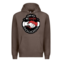 Coffee awesome down with my demons  for gift adult and kids men women  2021 Premium Hoodie - lanVoArt