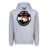 Heather Grey awesome down with my demons  for gift adult and kids men women  2021 Premium Hoodie - lanVoArt