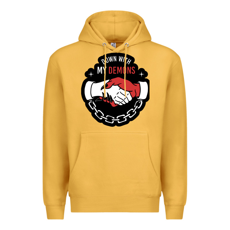 Awesome Down With My Demons  For Gift Adult And Kids Men Women  2021 Premium Hoodie by lanVoArt | Teevron