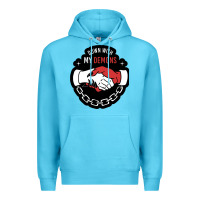 Ocean Blue awesome down with my demons  for gift adult and kids men women  2021 Premium Hoodie - lanVoArt