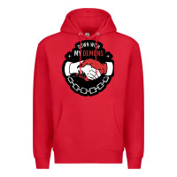 Red awesome down with my demons  for gift adult and kids men women  2021 Premium Hoodie - lanVoArt