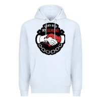 White awesome down with my demons  for gift adult and kids men women  2021 Premium Hoodie - lanVoArt