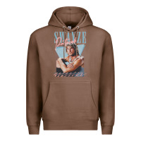 Chestnut patrick swayze 90s styled retro graphic design gift Premium Hoodie - lanVoArt