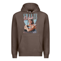 Coffee patrick swayze 90s styled retro graphic design gift Premium Hoodie - lanVoArt